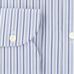 Luigi Borrelli Light Blue Striped Shirt - X Slim - (EV1823375NANPT1) - Parent