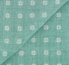 Luigi Borrelli Green Foulard Long Scarf - 26" x 76" - (FI1202514)