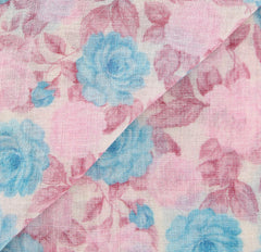 Luigi Borrelli Pink Floral Long Scarf - 26" x 76" - (FI120343)