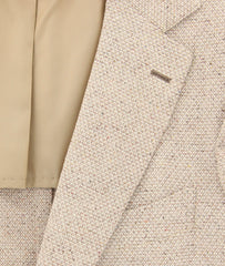 Luigi Borrelli Cream Silk Fancy Sportcoat - (SA926175) - Parent