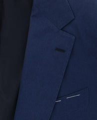 Luigi Borrelli Dark Blue Cotton Solid Sportcoat - (LB31750707) - Parent
