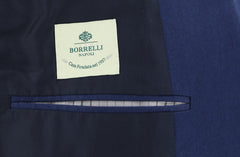 Luigi Borrelli Dark Blue Cotton Solid Sportcoat - (LB31750707) - Parent