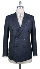 Luigi Borrelli Blue Wool Solid Sportcoat - 40/50 - (LBSPT166070)