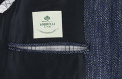 Luigi Borrelli Blue Wool Solid Sportcoat - (LBSPT166070) - Parent