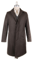 Luigi Borrelli Brown Wool Melange Raincoat - 44/54 - (LB721173)