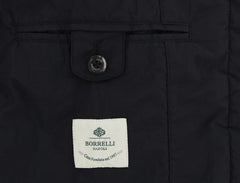 Luigi Borrelli Black Nylon Solid Coat - (LB721175) - Parent