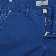 Luigi Borrelli Blue Solid Pants - Super Slim - 34/50 - (PAR40510551)