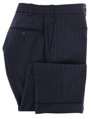 Luigi Borrelli Midnight Navy Blue Striped Suit - (LB104171) - Parent