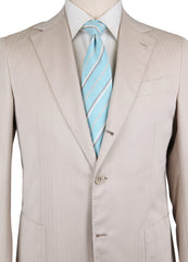 Luigi Borrelli Beige Virgin Wool Suit - (SA9191712) - Parent