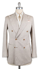 Luigi Borrelli Cream Silk Fancy Sportcoat - 42/52 - (SA926174)