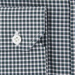 Luigi Borrelli Dark Green Plaid Cotton Shirt - Extra Slim - (2R) - Parent