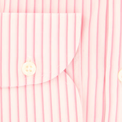 Luigi Borrelli Pink Striped Shirt - Slim - (LBSHRTPNKR1STR) - Parent