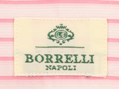 Luigi Borrelli Pink Striped Shirt - Slim - (LBSHRTPNKR1STR) - Parent