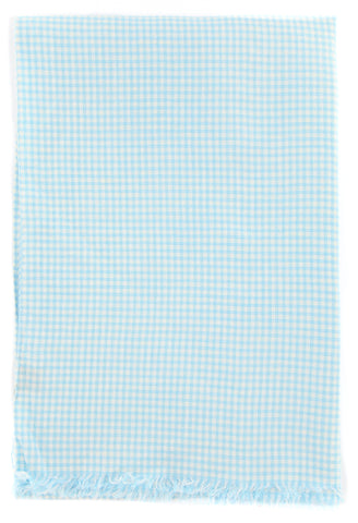 Luigi Borrelli Light Blue Linen Scarf