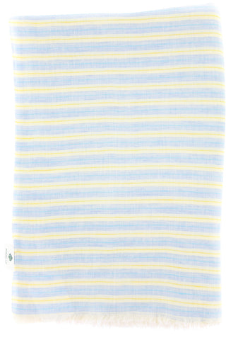 Luigi Borrelli Light Blue Linen Scarf