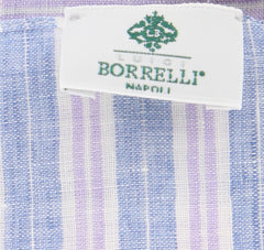 Luigi Borrelli Blue Striped Long Scarf - 74" x 27" - (LBSS12150)