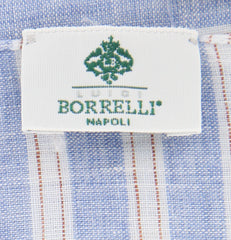 Luigi Borrelli Blue Striped Long Scarf - 60" x 27" - (LBSS12174)