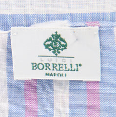 Luigi Borrelli Blue Striped Long Scarf - 66" x 27" - (LBSS12192)