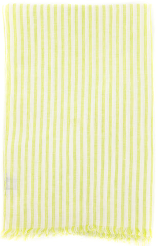 Luigi Borrelli Green Linen Scarf