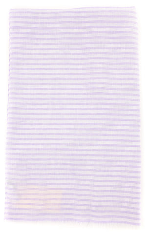 Luigi Borrelli Lavender Purple Linen Scarf