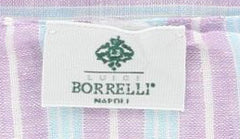 Luigi Borrelli Lavender Purple Striped Long Scarf - 54" x 27" - (LBSS12214)