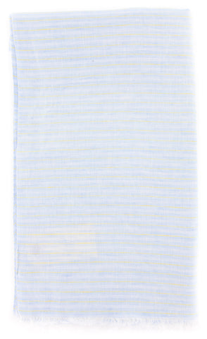 Luigi Borrelli Light Blue Linen Scarf