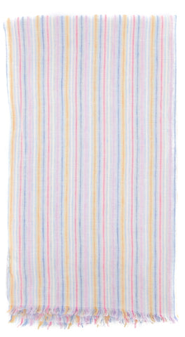 Luigi Borrelli Multi-Colored Linen Scarf