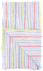 Luigi Borrelli Multi-Colored Striped Long Scarf - 58" x 27" - (LBSS12167)