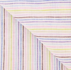 Luigi Borrelli Multi-Colored Striped Long Scarf - 64" x 27" - (LBSS12173)