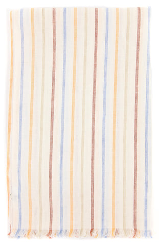 Luigi Borrelli Multi-Colored Linen Scarf