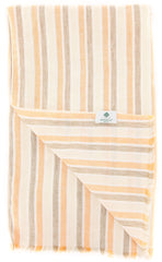 Luigi Borrelli Orange Striped Long Scarf - 74" x 27" - (LBSS1280)