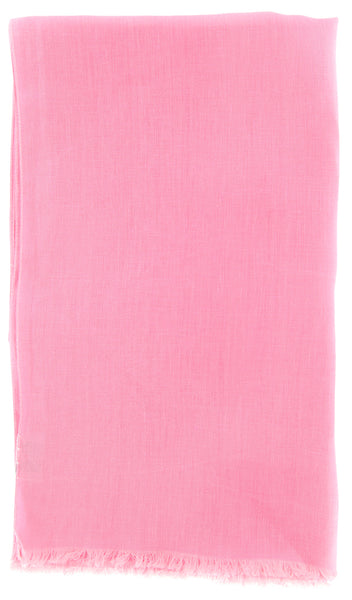 Luigi Borrelli Pink Solid Long Scarf - 54" x 27" - (LBSS1235)