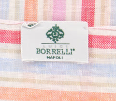 Luigi Borrelli Pink Striped Long Scarf - 58" x 27" - (LBSS12101)