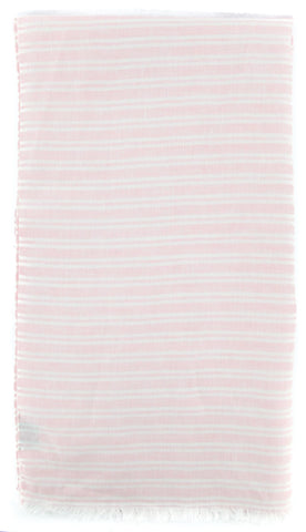 Luigi Borrelli Pink Linen Scarf