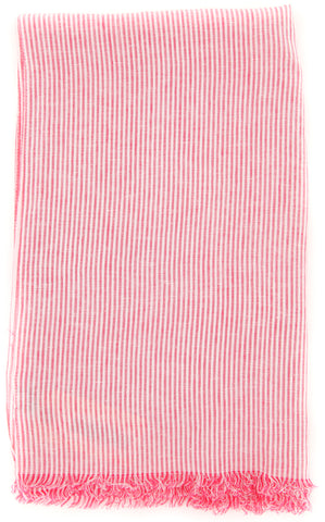 Luigi Borrelli Pink Linen Scarf