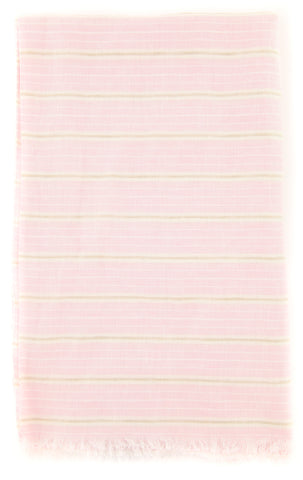 Luigi Borrelli Pink Linen Scarf