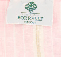 Luigi Borrelli Pink Striped Long Scarf - 54" x 27" - (LBSS12168)
