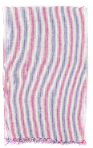 Luigi Borrelli Pink Linen Scarf