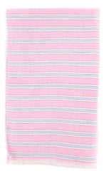 Luigi Borrelli Pink Striped Long Scarf - 27" x 66" - (LBSS1299)