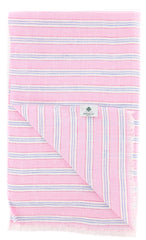 Luigi Borrelli Pink Striped Long Scarf - 27" x 66" - (LBSS1299)