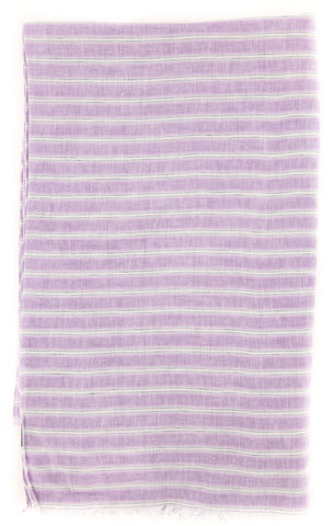 Luigi Borrelli Purple Linen Scarf