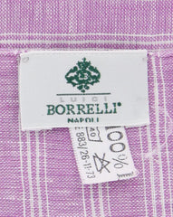 Luigi Borrelli Purple Striped Long Scarf - 60" x 27" - (LBSS12121)