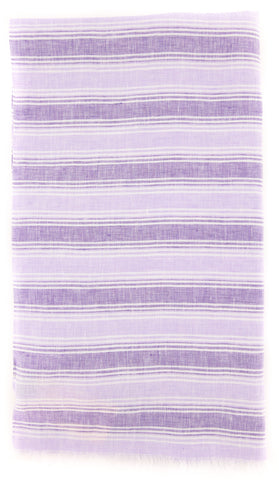 Luigi Borrelli Purple Linen Scarf