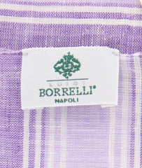 Luigi Borrelli Purple Striped Long Scarf - 74" x 27" - (LBSS12133)