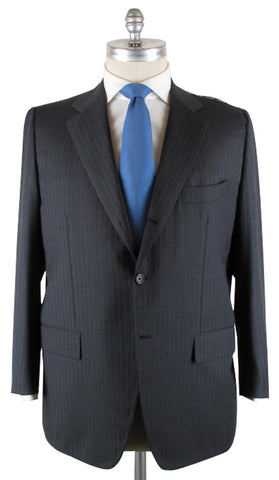 Luigi Borrelli Gray Suit – Size: 54 US / 64 EU
