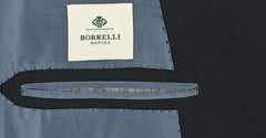 Luigi Borrelli Navy Blue Suit 46/56