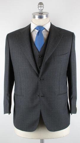 Luigi Borrelli 3 Pieces Gray Suit – Size: 46 US / 56 EU