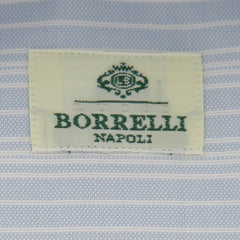 Borrelli Light Blue Striped Shirt - Extra Slim - 16.5/42 - EV4847GIANNI