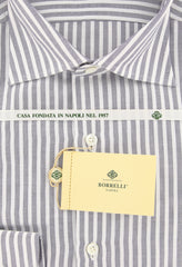 Luigi Borrelli Midnight Navy Blue Shirt - 16/41 - (EV64680GIANNI)