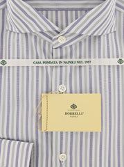 Luigi Borrelli Light Blue Shirt - Extra Slim - 15.75/40 - (EV69030HILL)